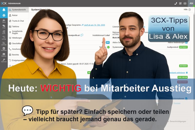 3CX Mitarbeiter Austritt