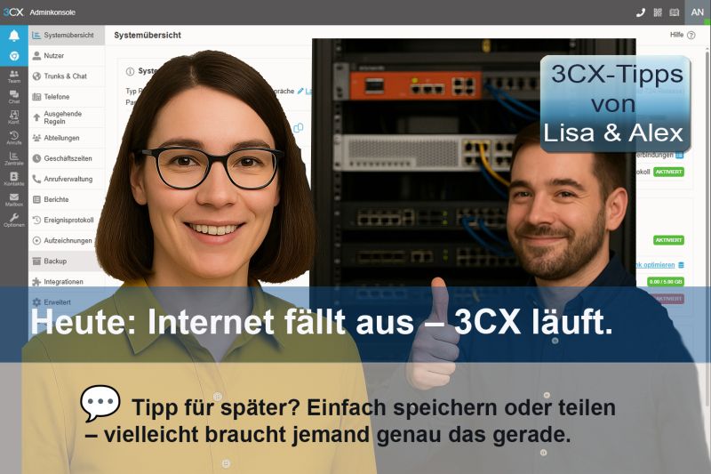 Telefonanlage Erreichbar trotz Internetausfall