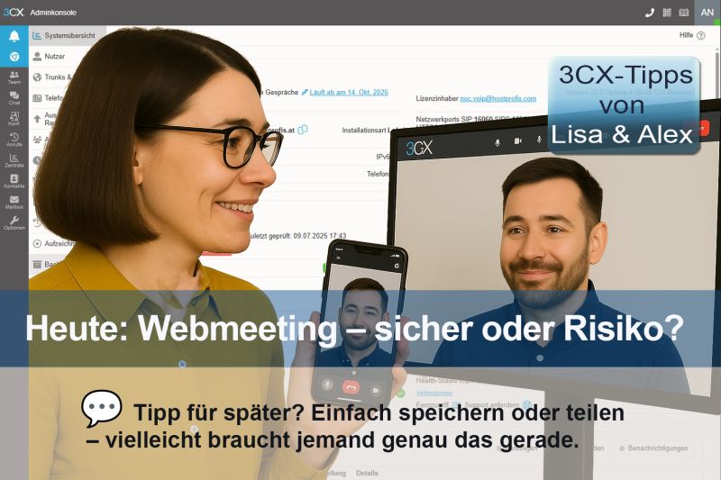 Webmeeting ohne Risiko