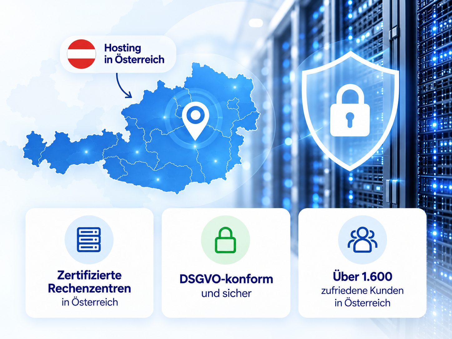 3CX Hosting in Österreich und DSGVO-konforme Cloud-Infrastruktur
