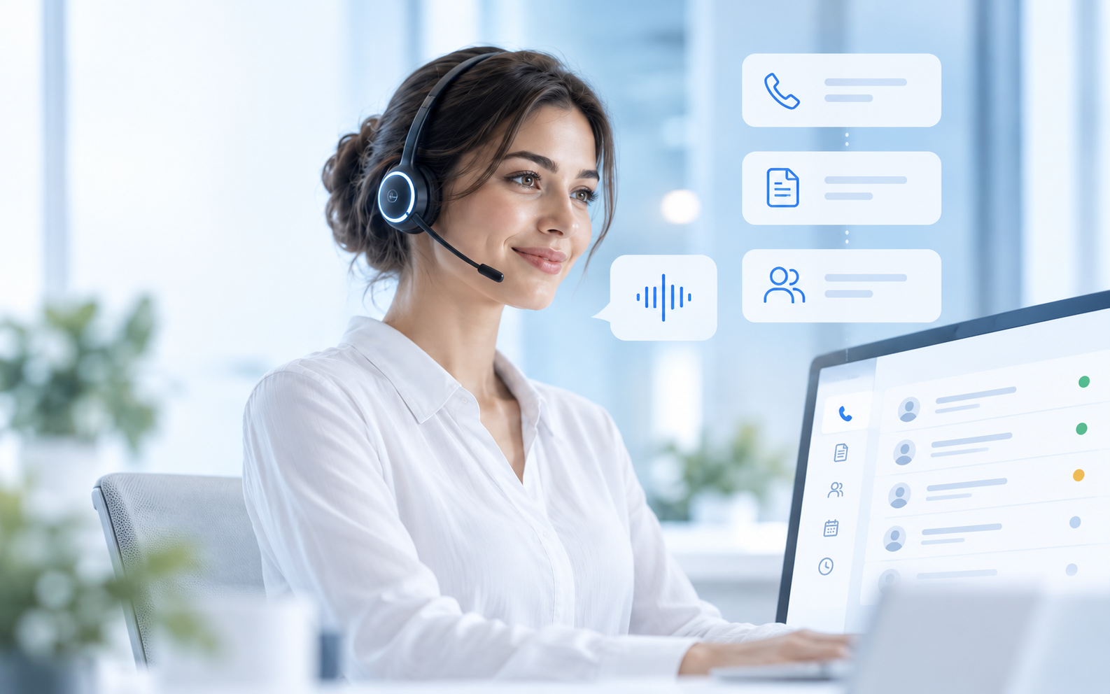 KI-Telefonassistent mit Verwaltungszentrale
