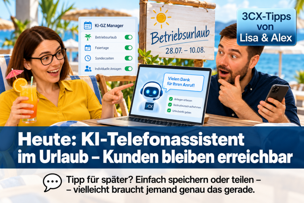 KI-Telefonassistent im Urlaub