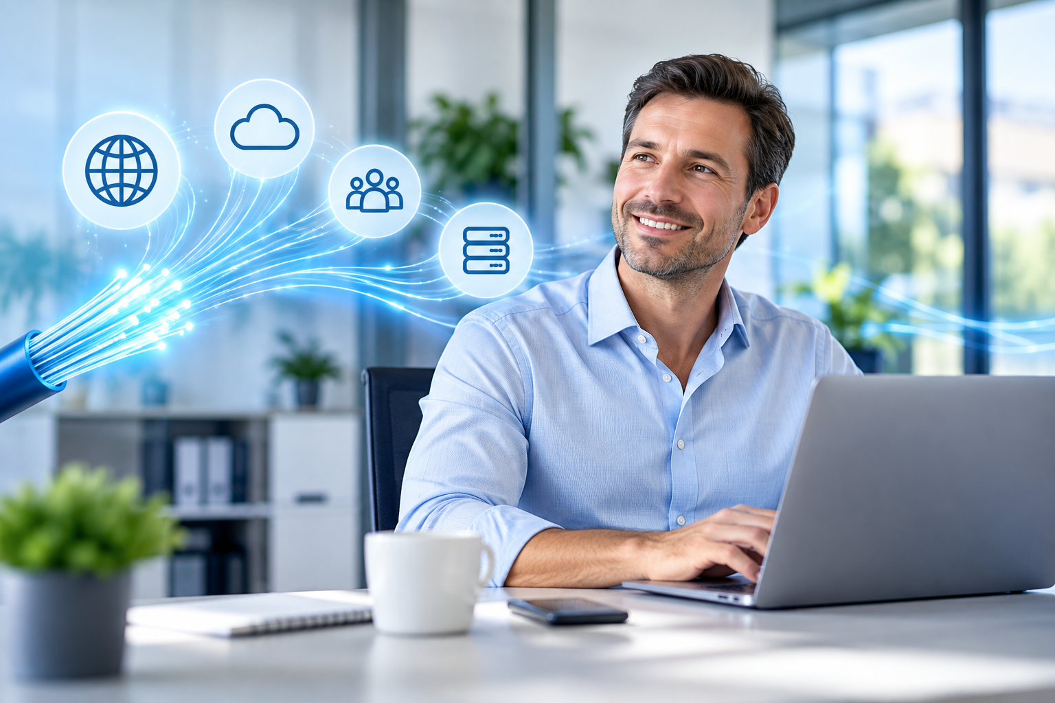 Business Internet und Glasfaser für Unternehmen
