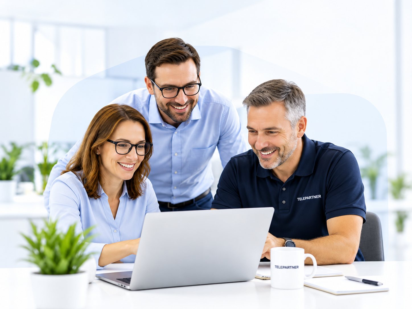 Telepartner Team bei der persönlichen Beratung